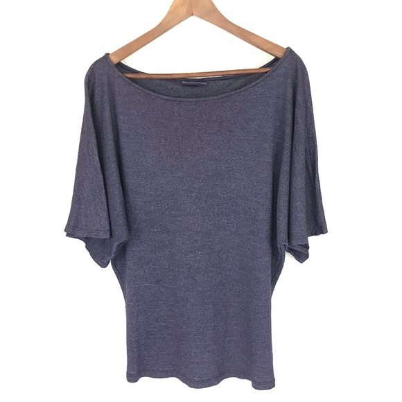 Michael Stars Tops - Michael Stars Purple Shine Off Shoulder Dolman OS